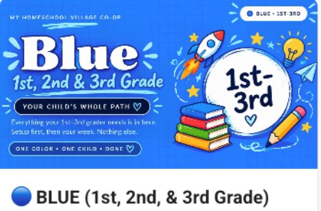 The Blue path inside the System, for 1st through 3rd grade